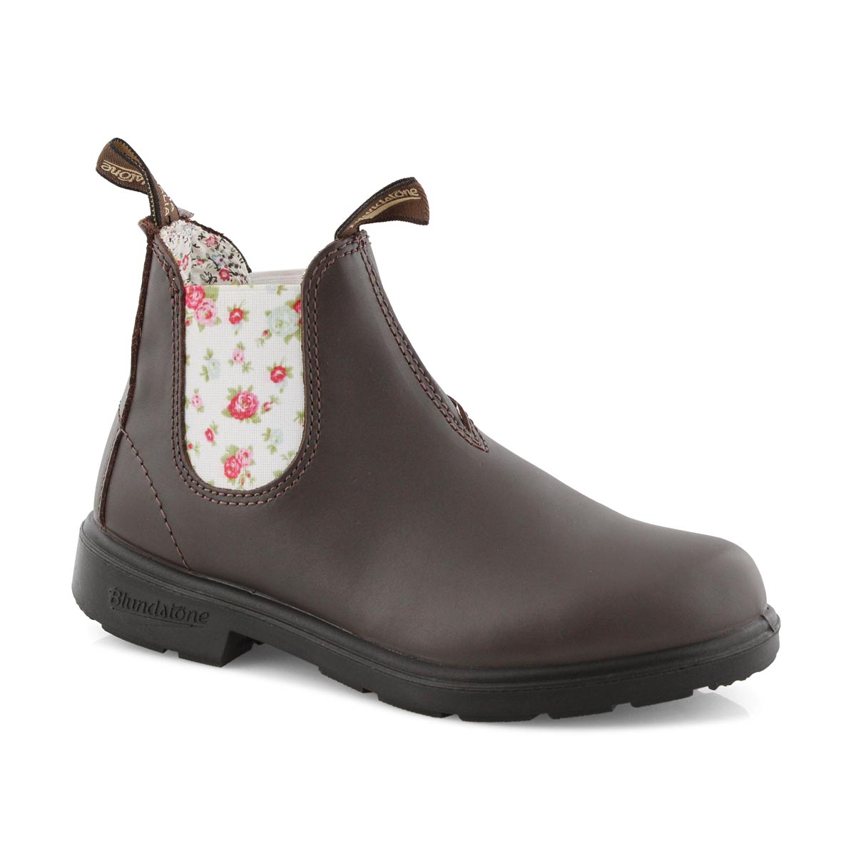 Kids Blunnies brn/floral twin gore boot