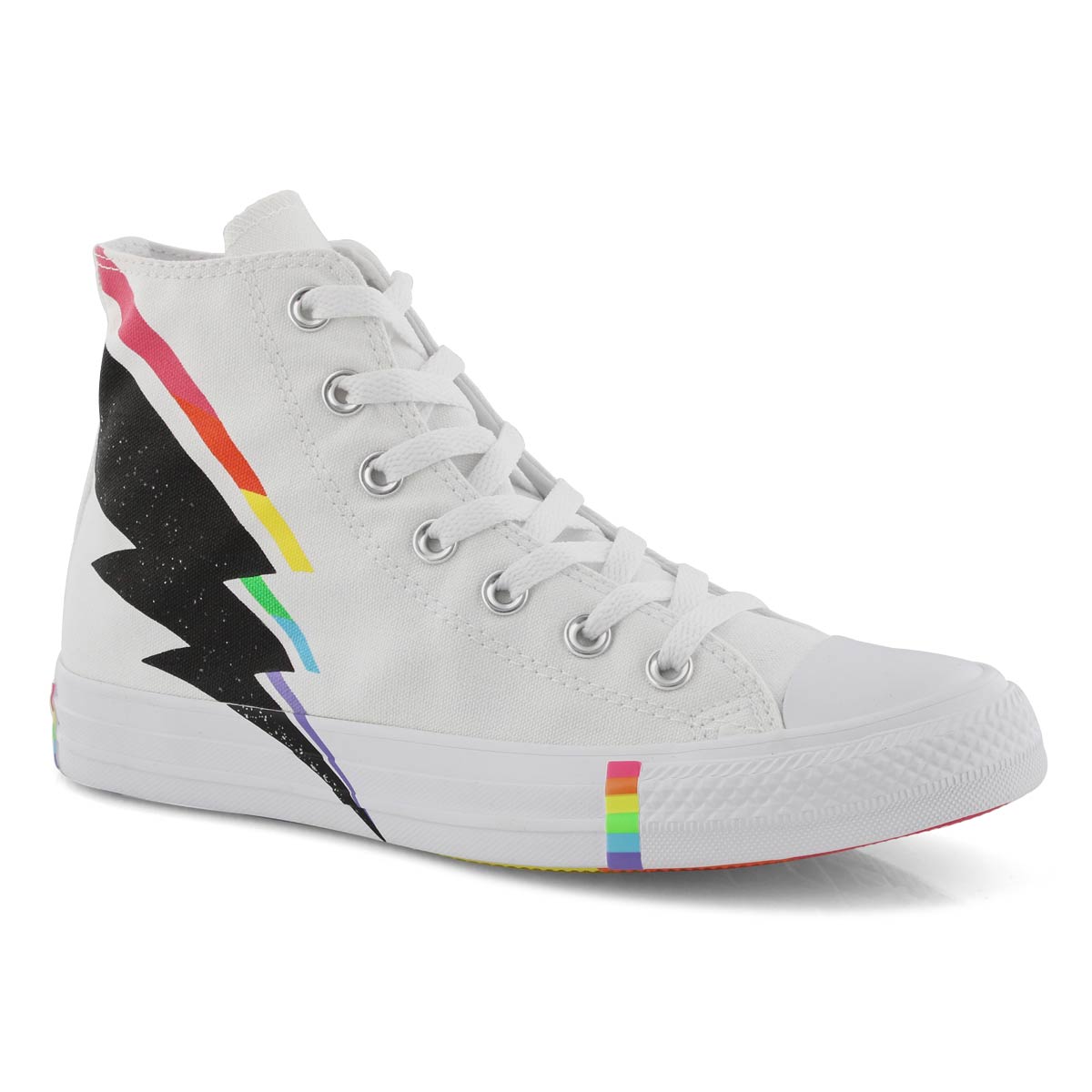 Lds CTAS Rainbow Pride Hi wht/mlt snkr