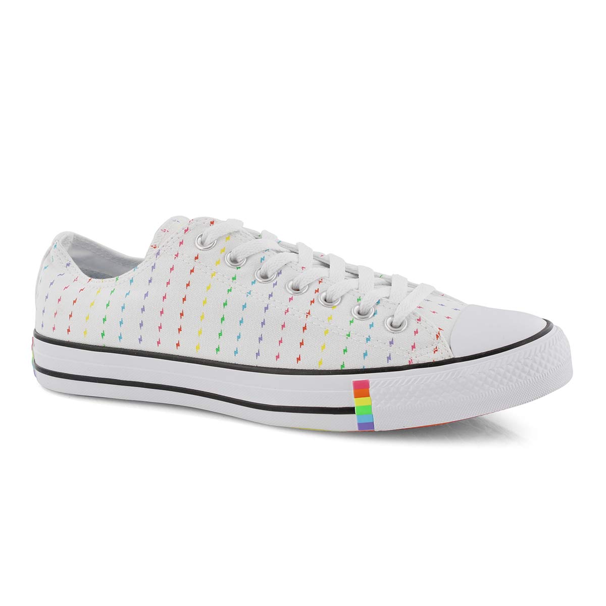 Lds CTAS Rainbow Pride Ox wht/mlt snkr