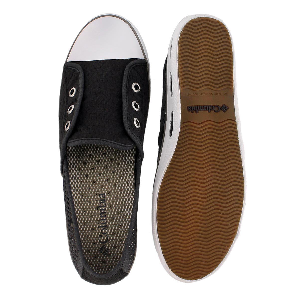 Lds Vulc N Vent Bombie black slip on