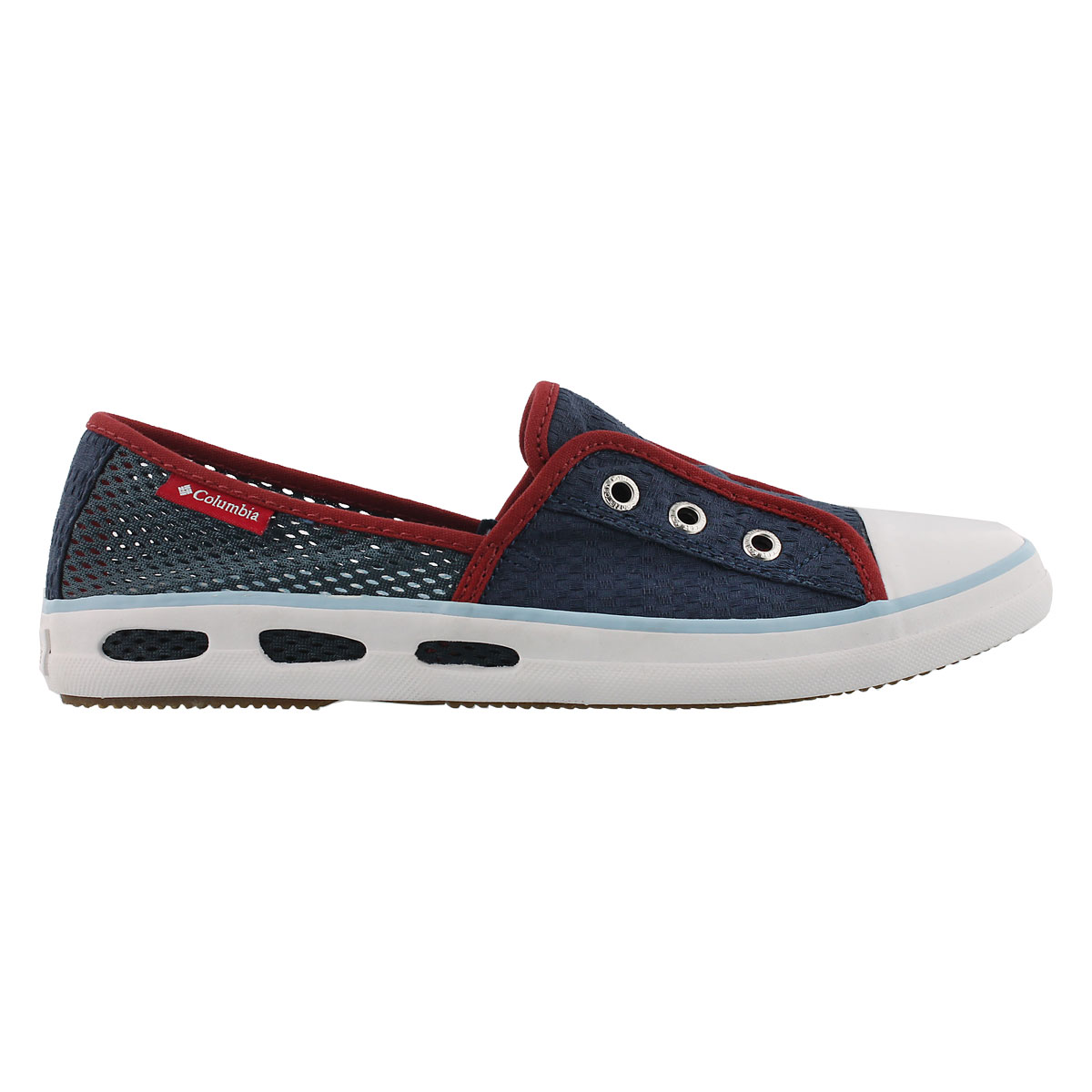 Lds Vulc N Vent Bombie blue slip on