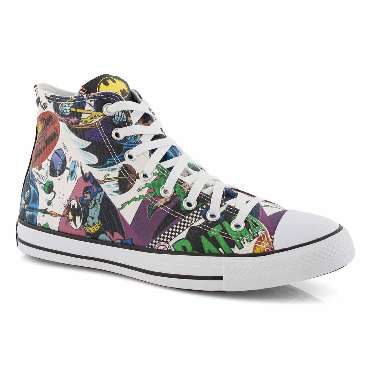 Mns Batman multi/wht high top sneaker