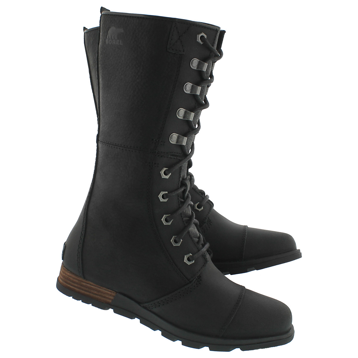 Lds Major Maverick blk mid-calf boot