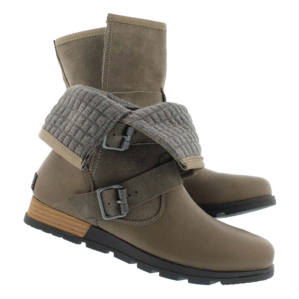 Lds MajorMoto pbble fold down ankle boot