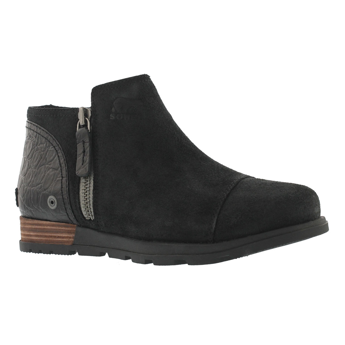Women's MAJOR LOW black casual slip ons