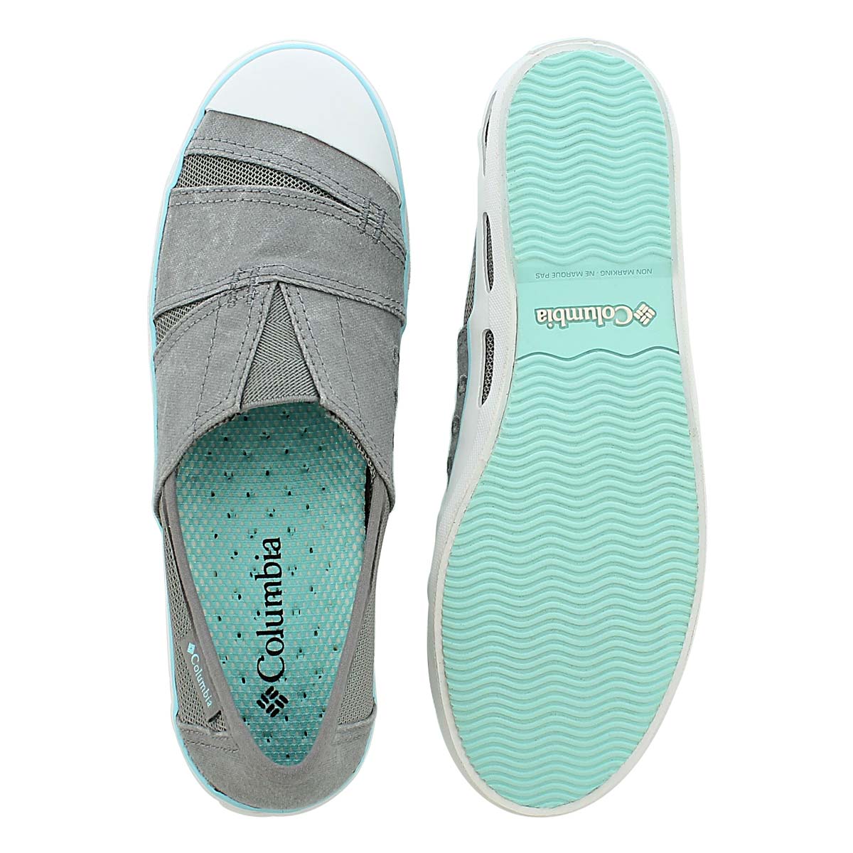 Lds Vulc N Vent Slip grey slip on