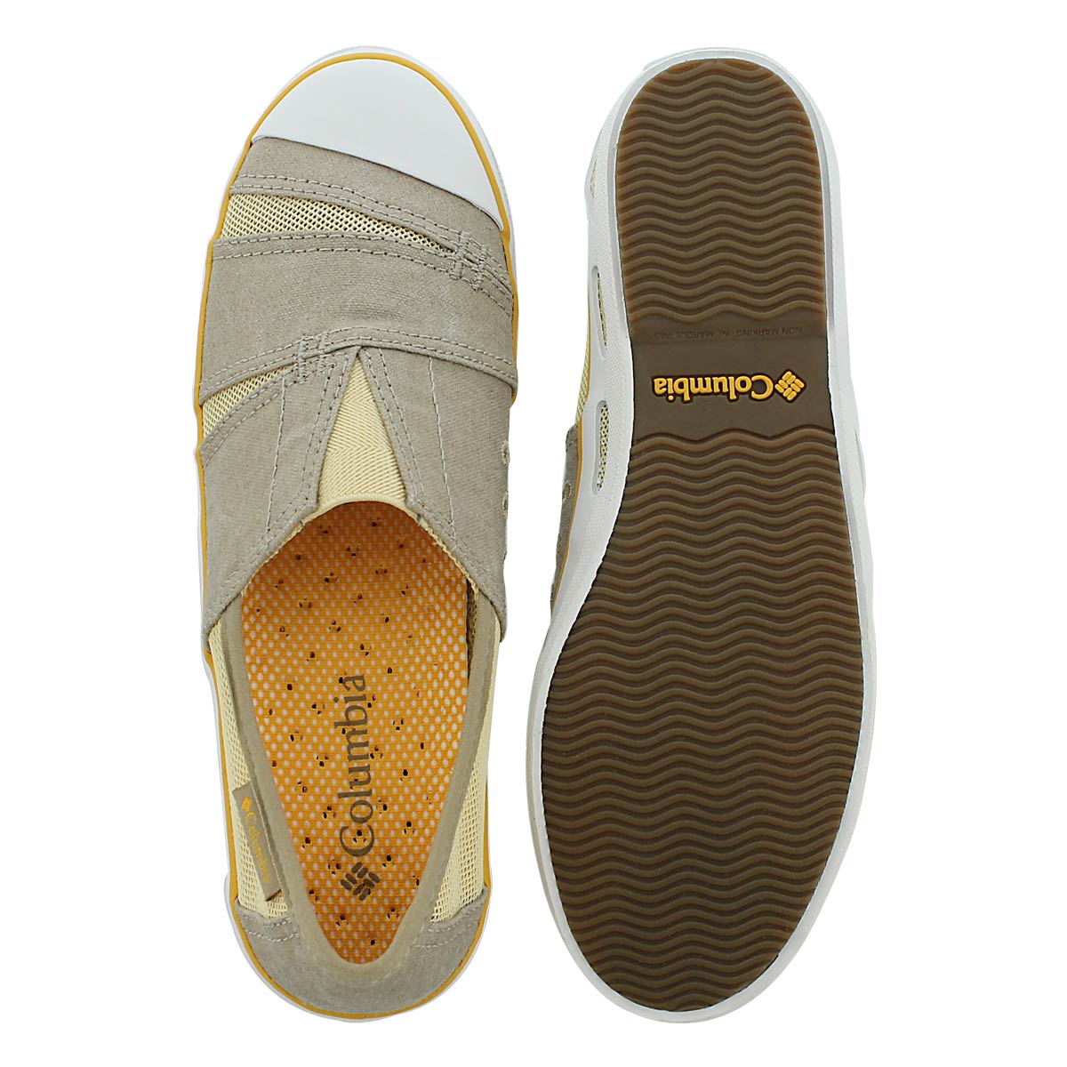 Lds Vulc N Vent Slip tan slip on