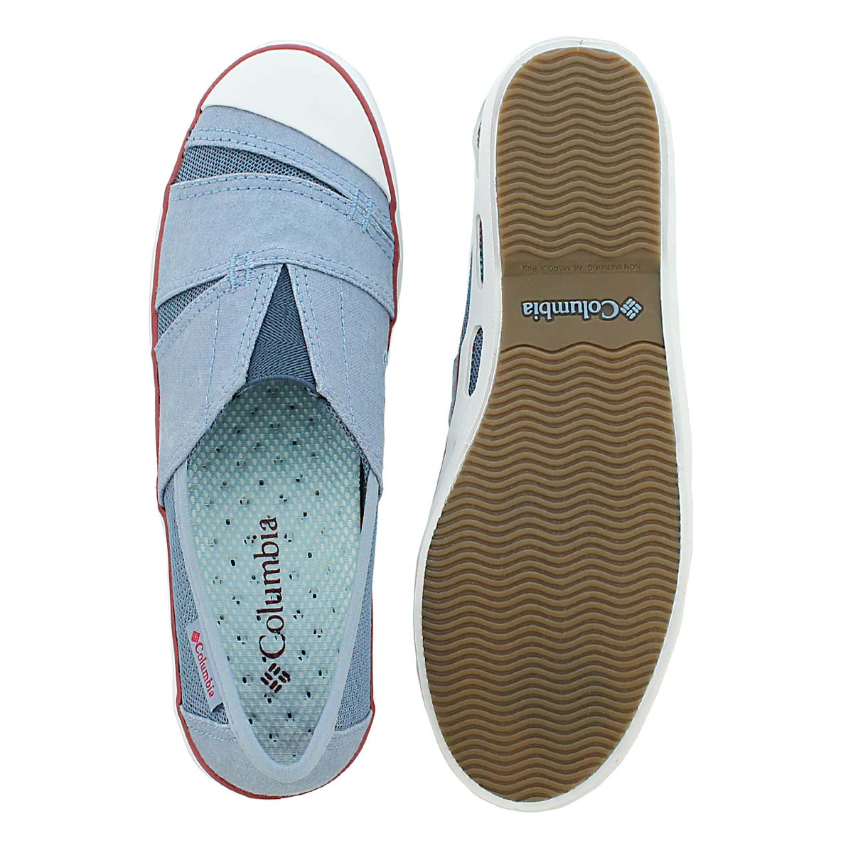 Lds Vulc N Vent Slip blue slip on
