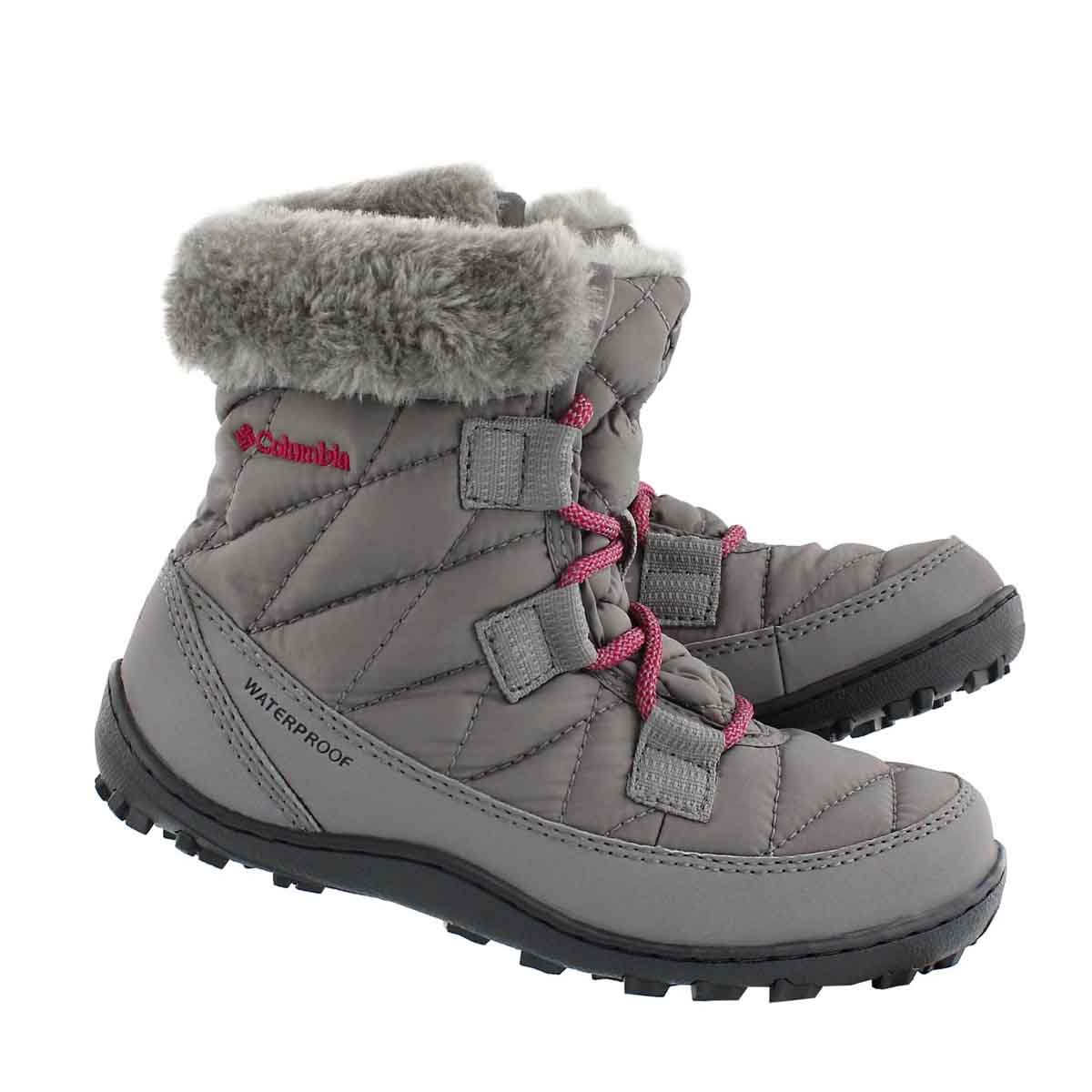 Grls Minx Shorty grey winter boot