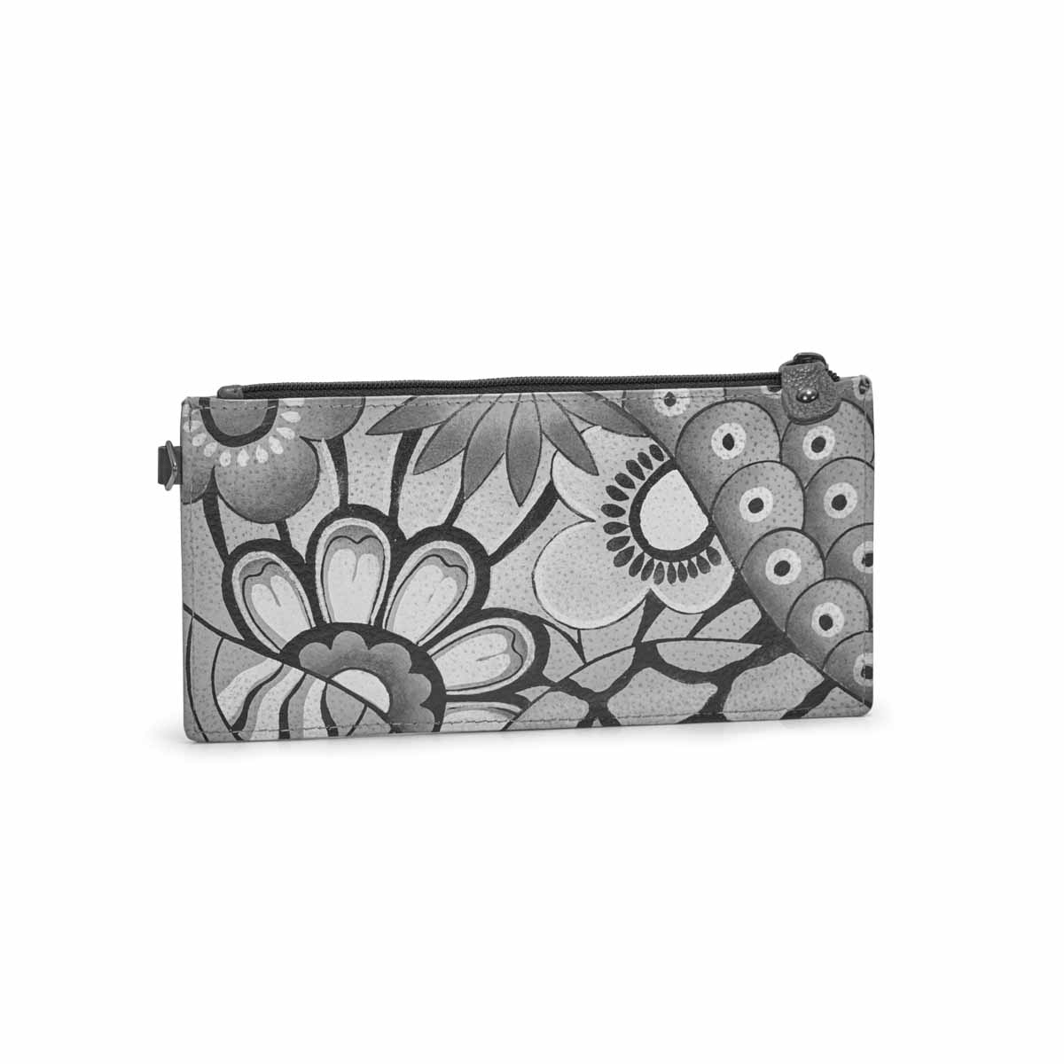 Women's PATCHWORK PEWTER wallet