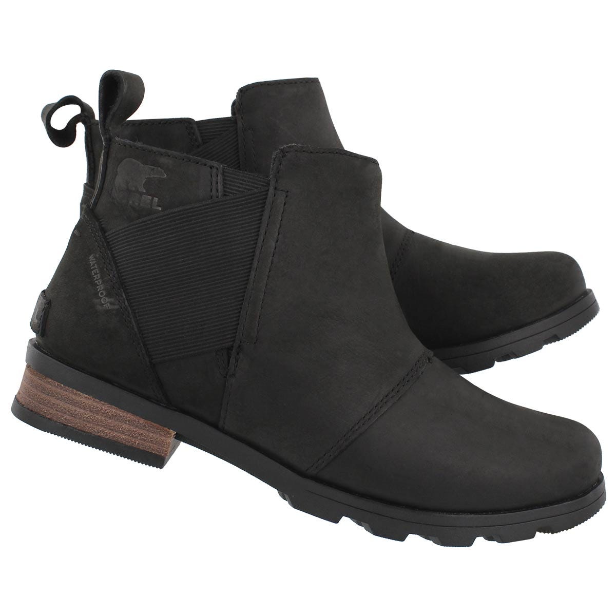 sorel women's emelie chelsea waterproof casual boots