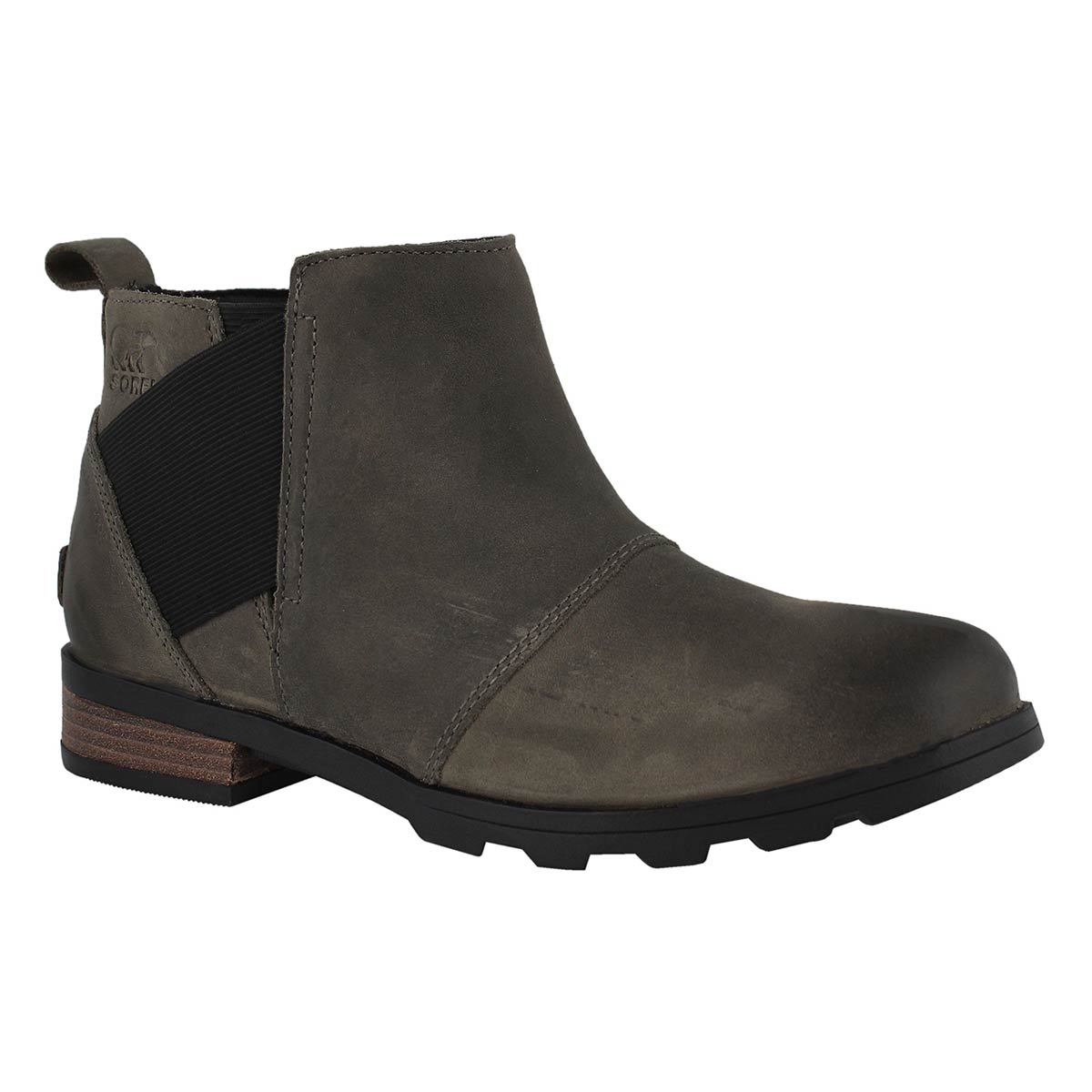 Lds Emelie qry/blk wtpf chelsea boot