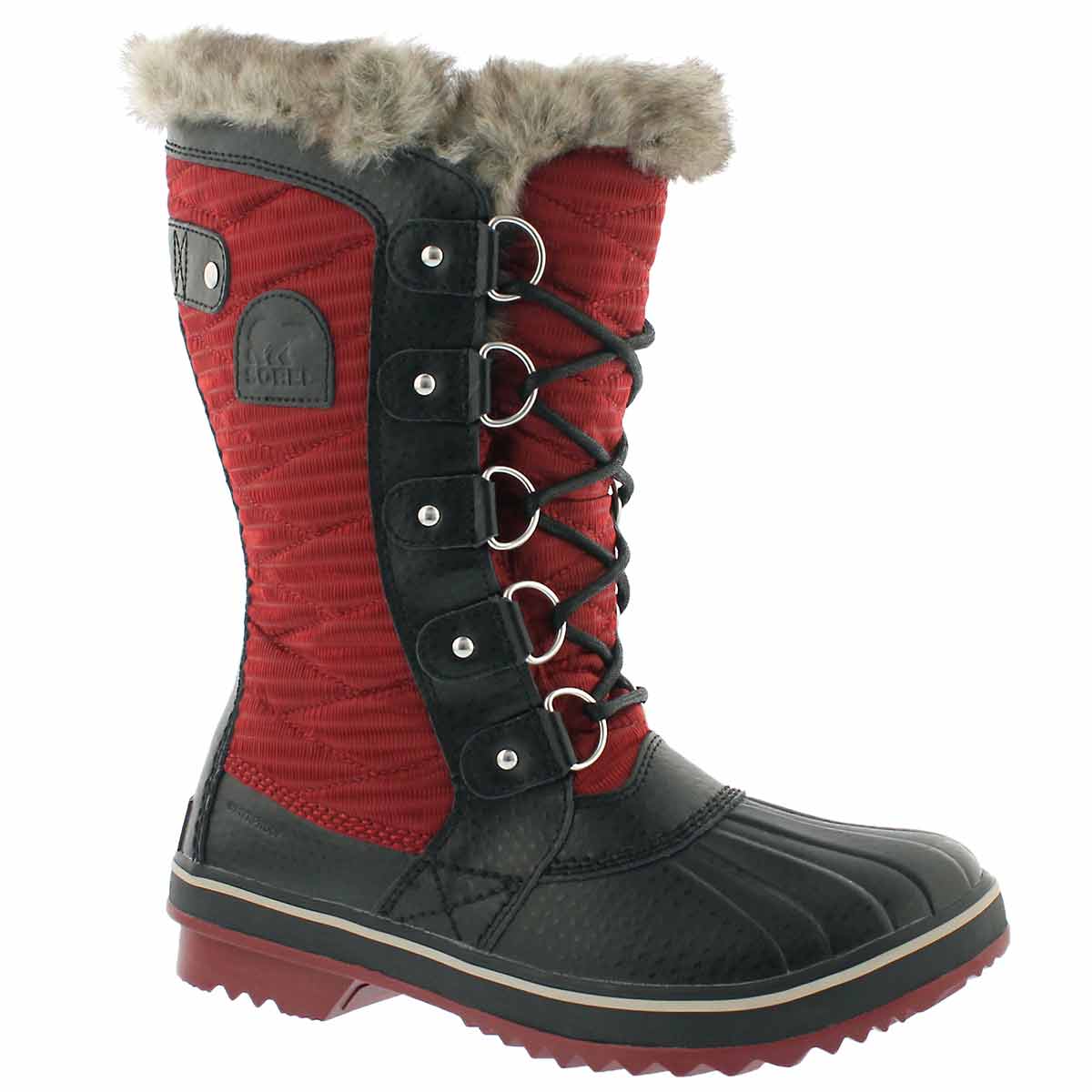 Women's TOFINO II red/black waterproof boots