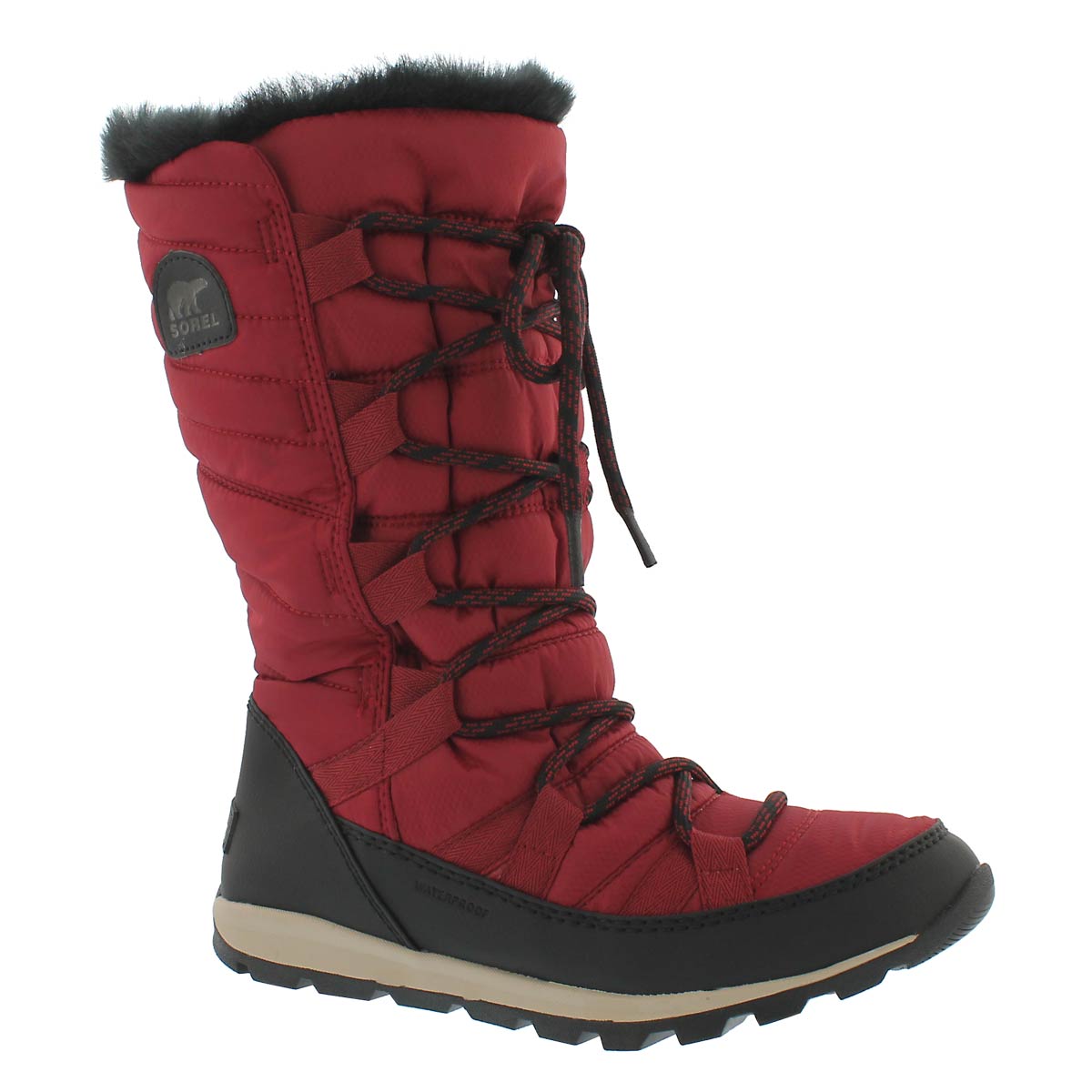 Women's WHITNEY LACE red waterproof winter boots