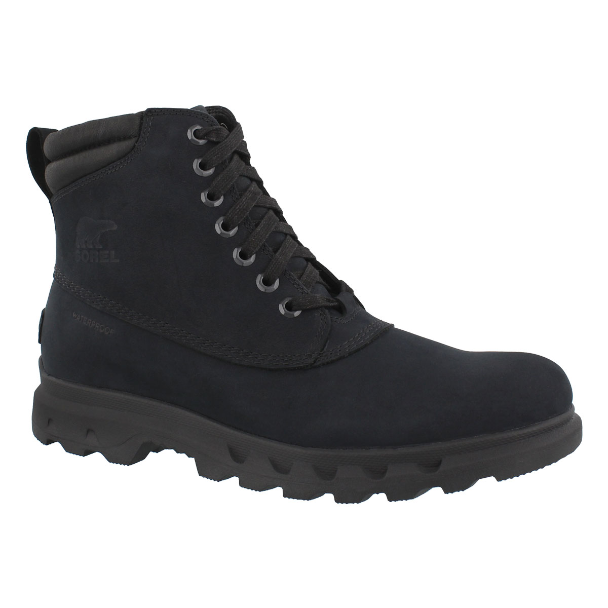 Men's PORTZMAN LACE black waterproof ankle boots