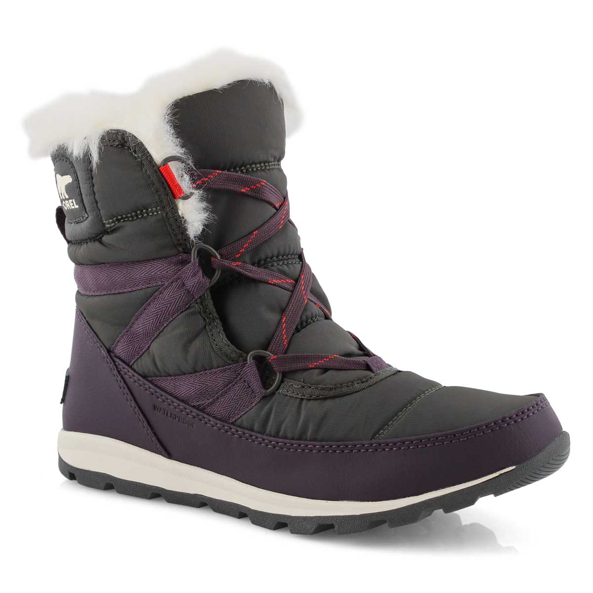 Lds WhitneyShortLace dk plm wp wntr boot