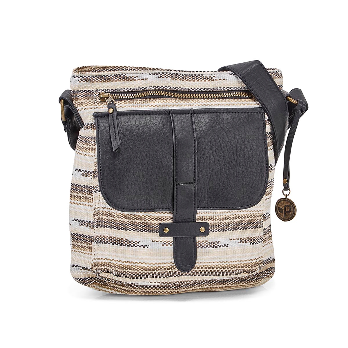 Lds Gotta Run tiger's eye crossbody bag