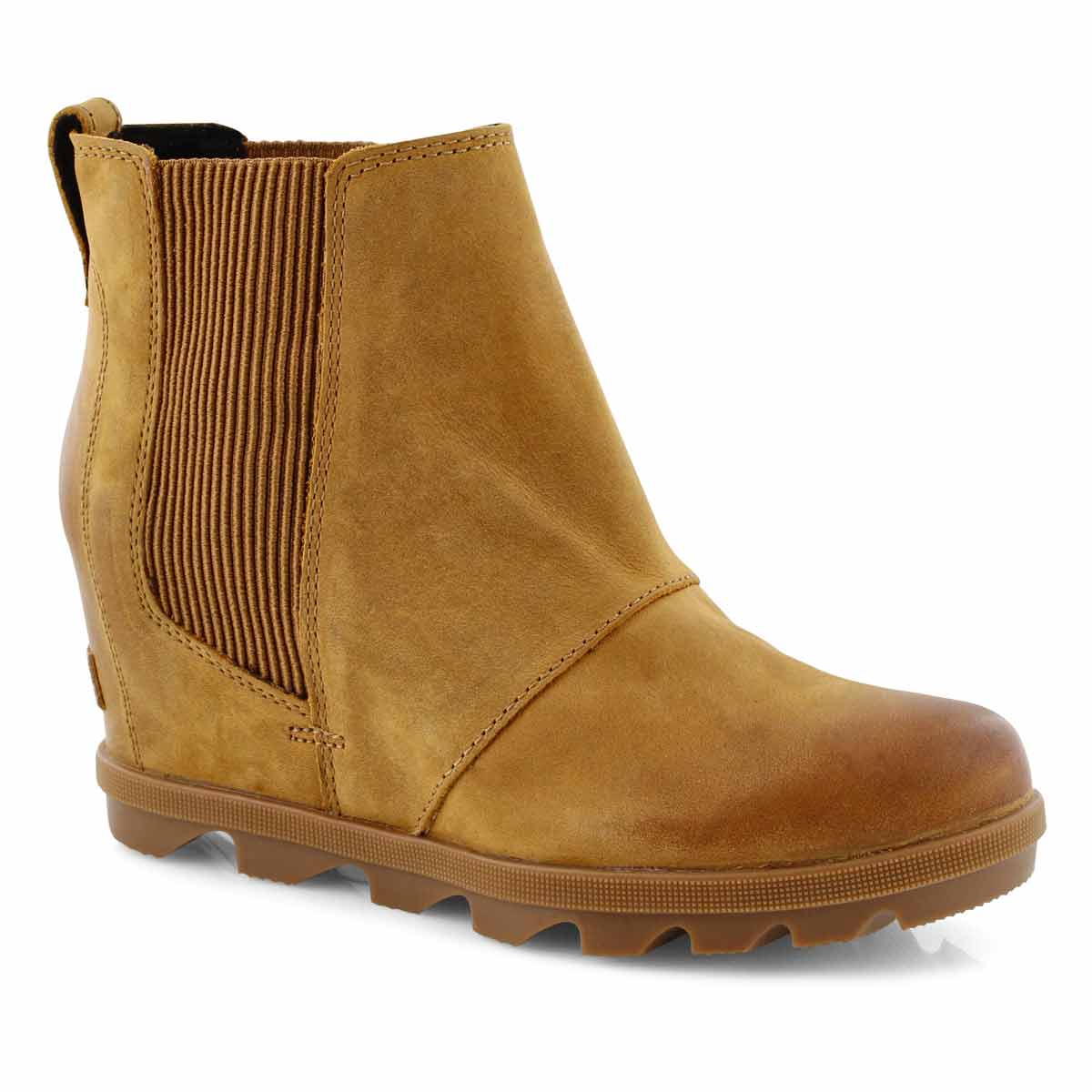 Lds JOA Wedge Chelsea II cml brn wp boot