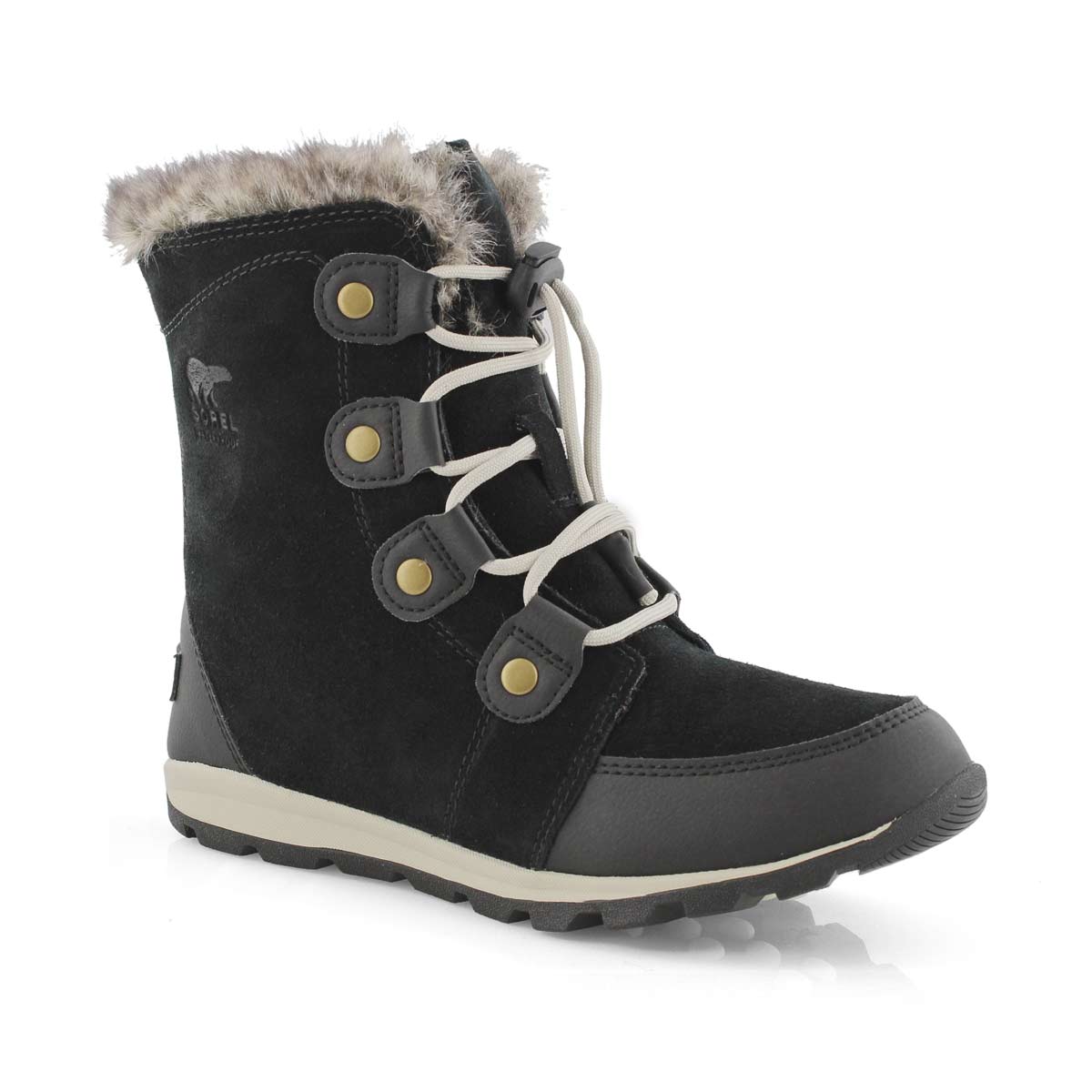 Grls Whitney Suede black wtpf snow boot