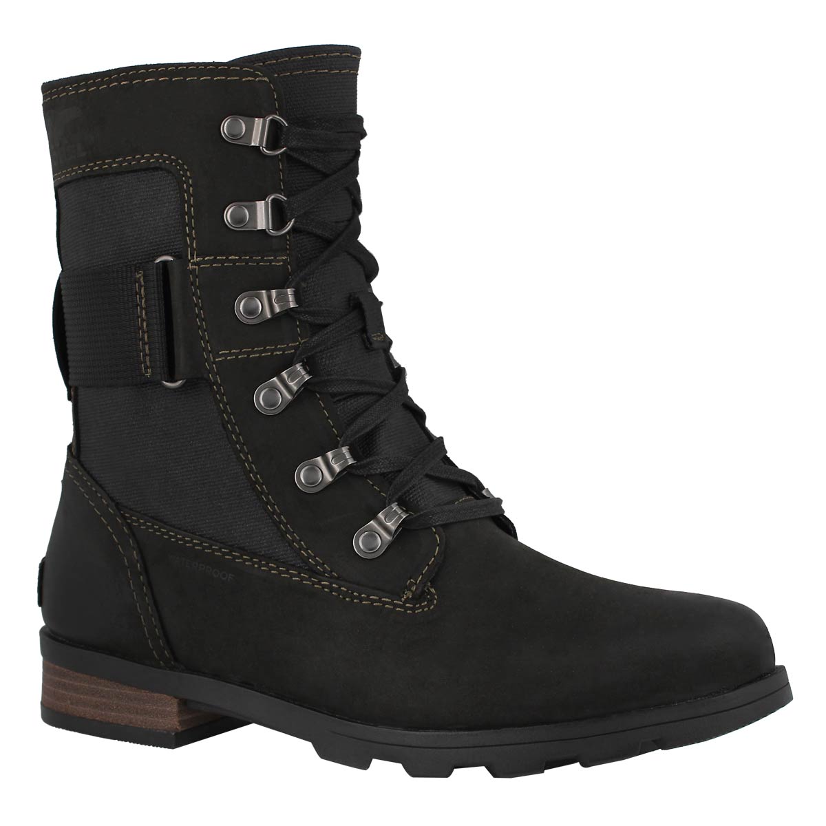 Lds Emelie Conquest blk combat boot