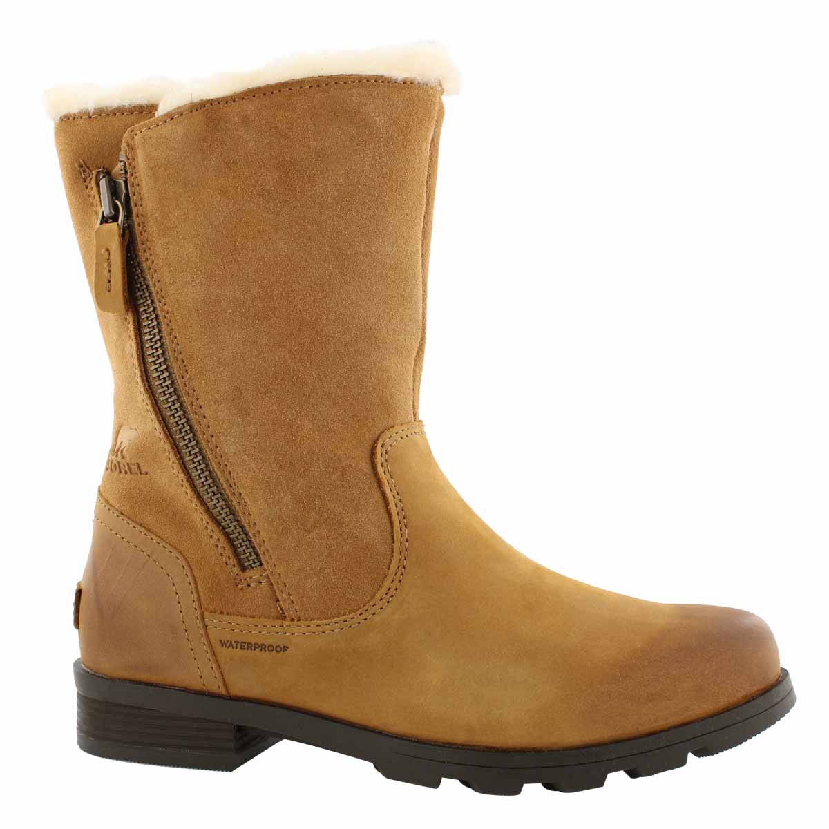 Lds Emelie Foldover cml brn casual boot