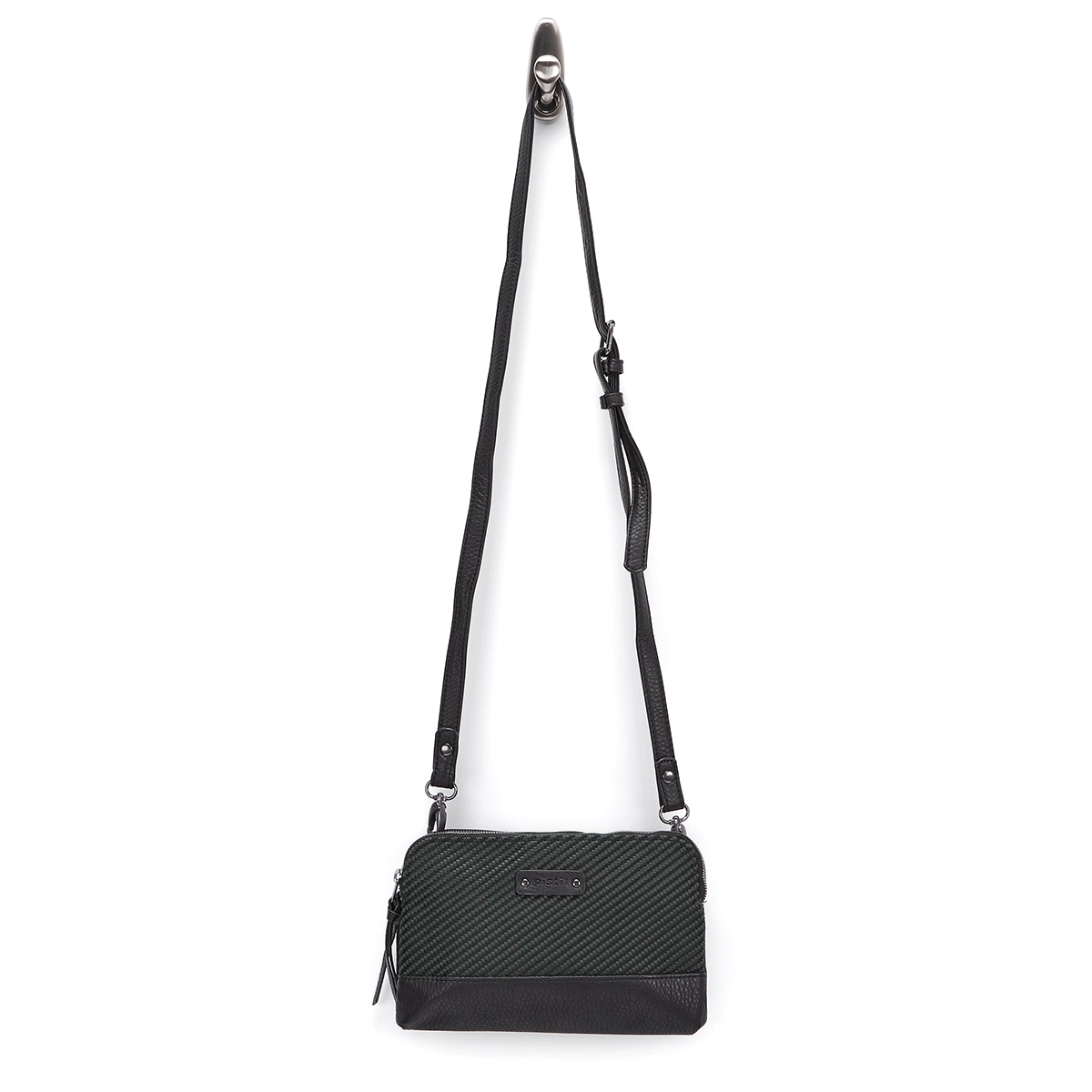 Lds Hands Off obsidian cross body bag