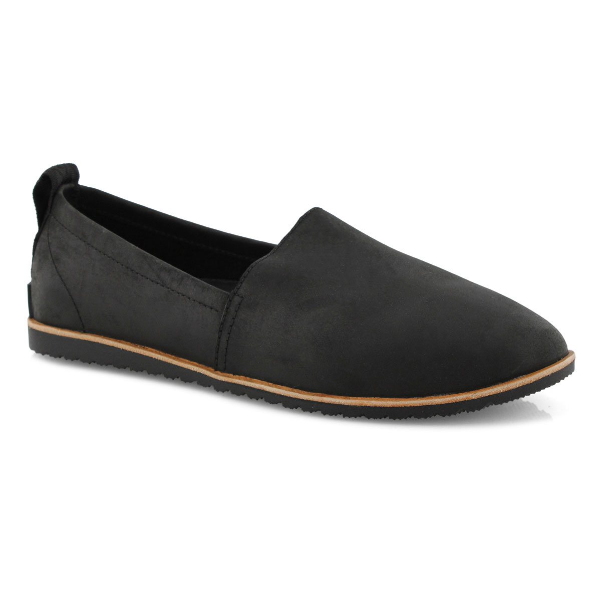 Lds Ella black casual slip on shoe