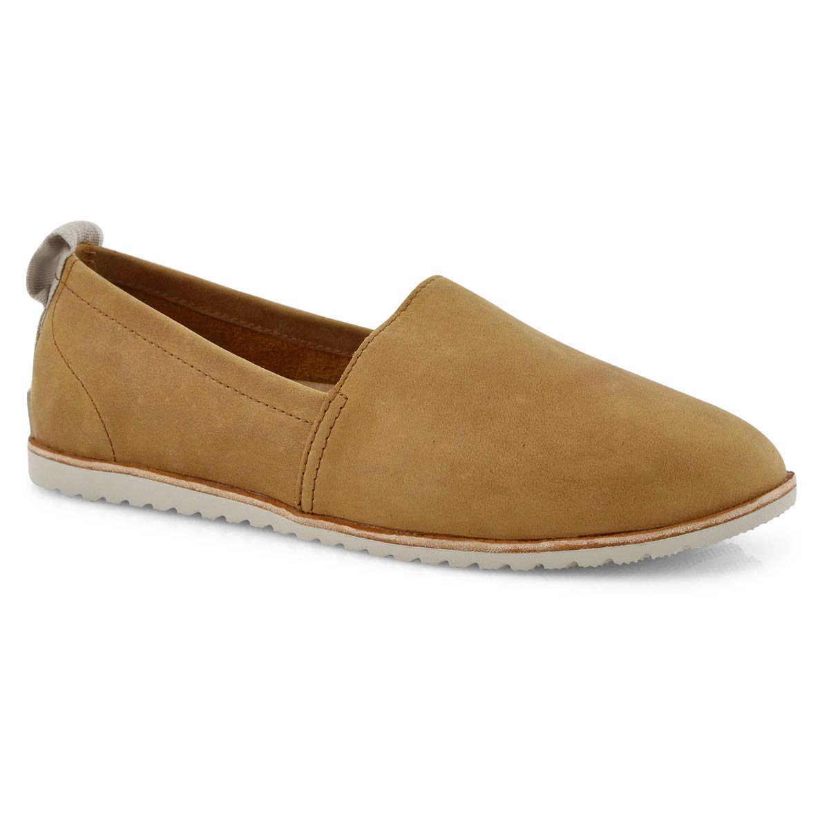 Lds Ella camel brown casual slip on shoe