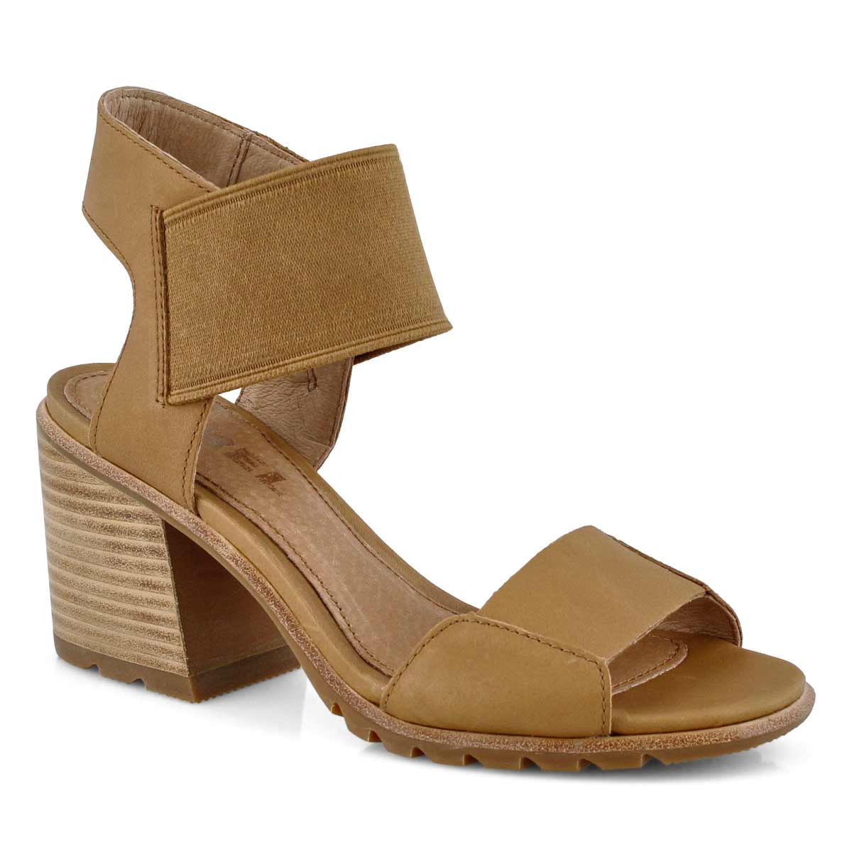 Lds Nadia camel brn dress sandal