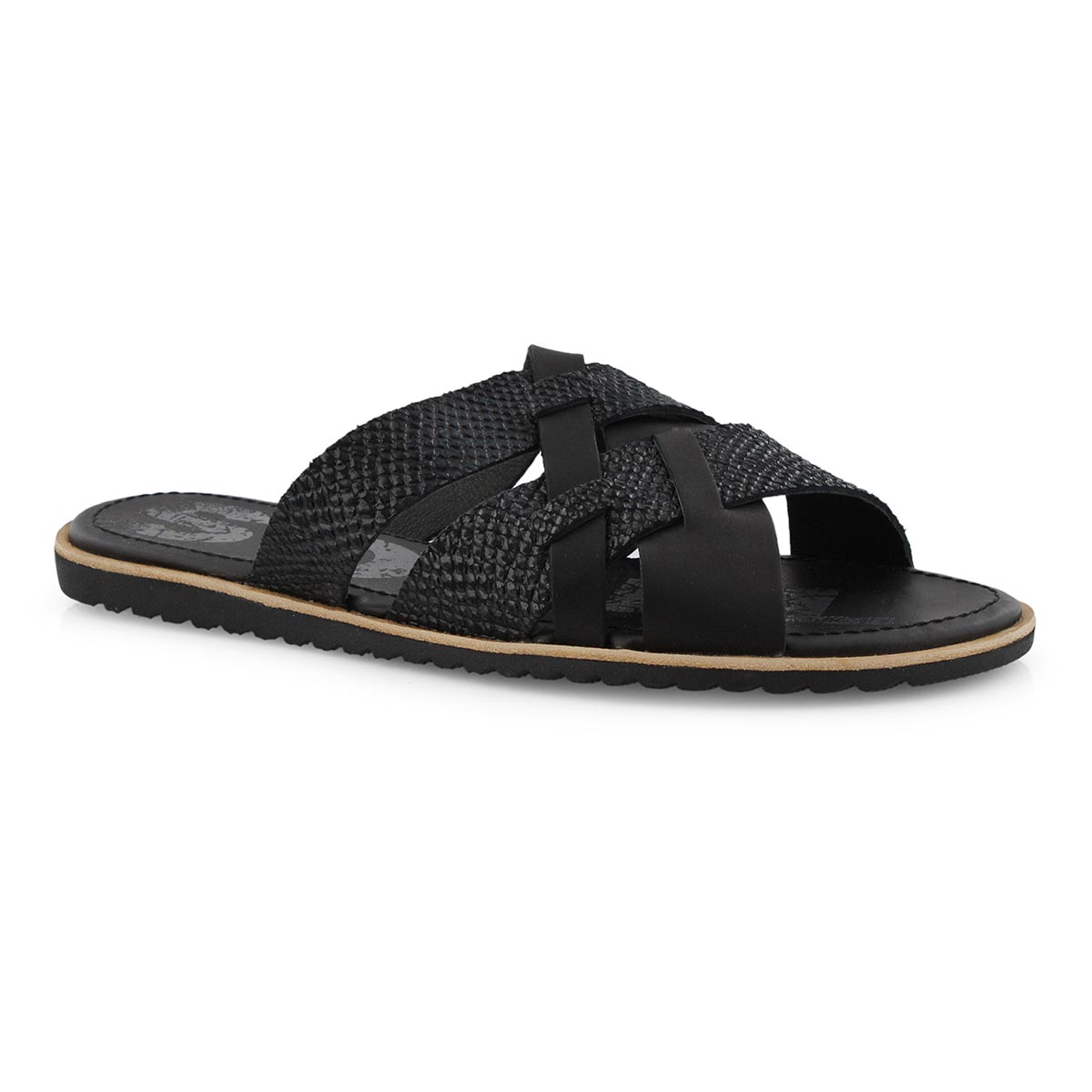 Lds Ella black casual slide sandal