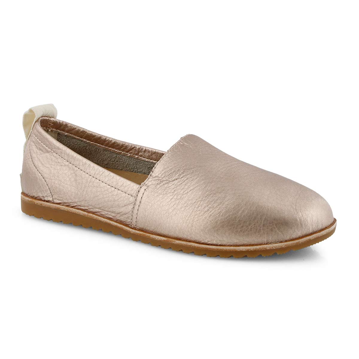 Lds Ella warm gold casual slip on shoe