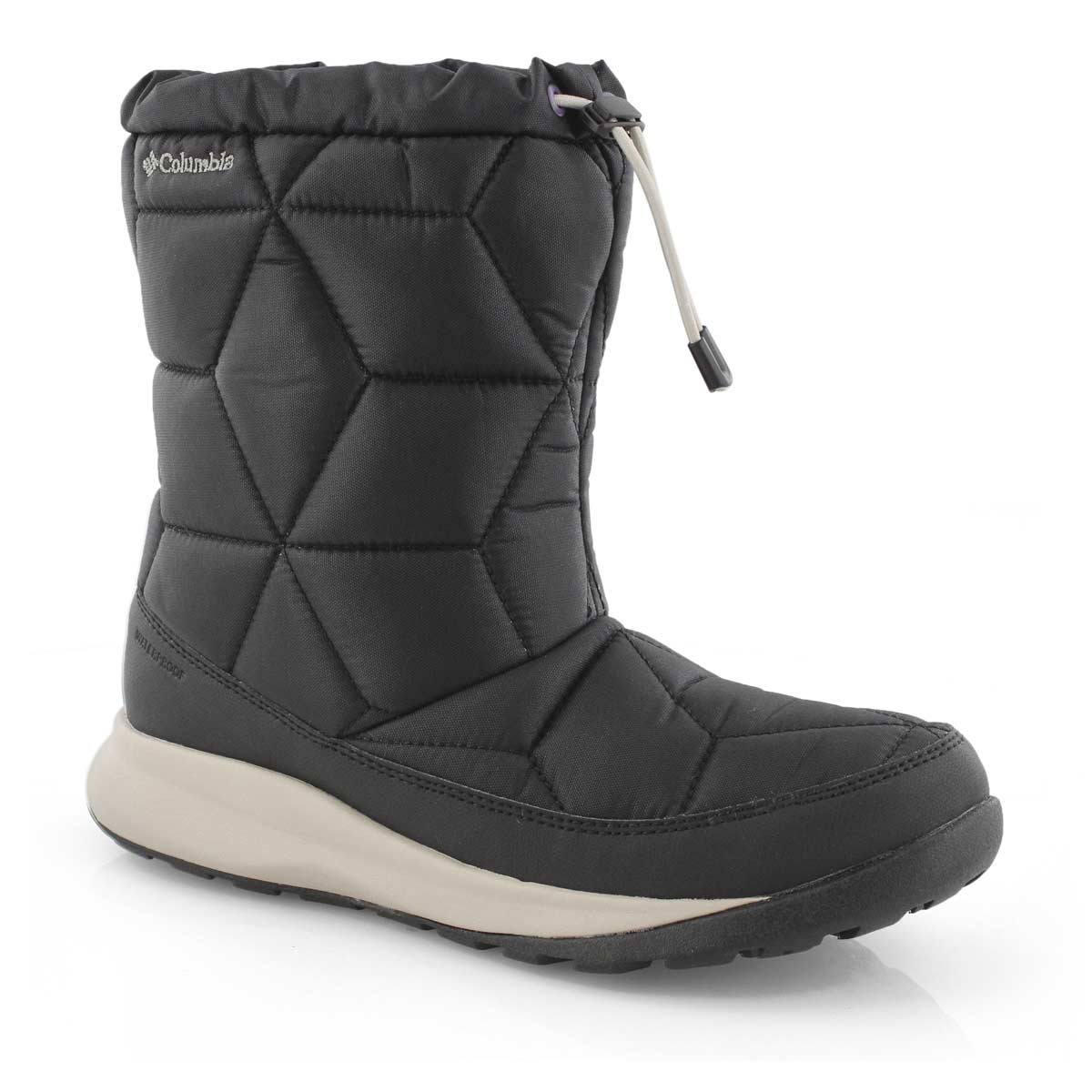 Lds Power Keg Mid blk slipon wtpf boot