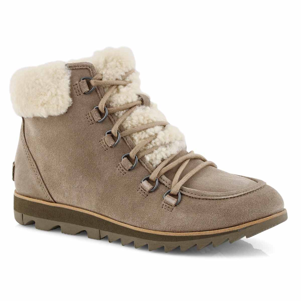 Lds Harlow Lace Cozy ash brown wtpf boot