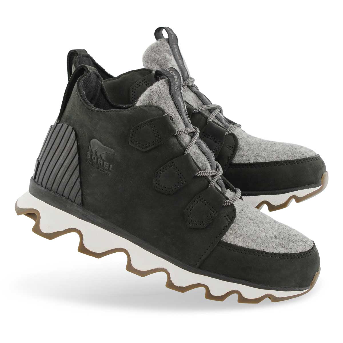 sorel women's kinetic nubuck leather platform booties