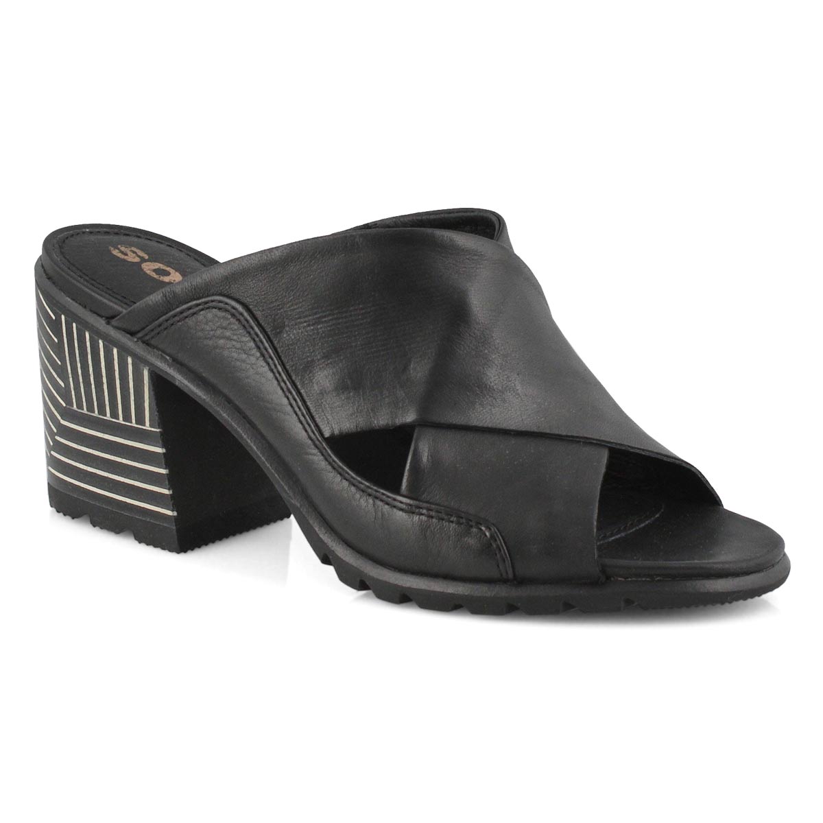 Lds Nadia Mule black dress sandal