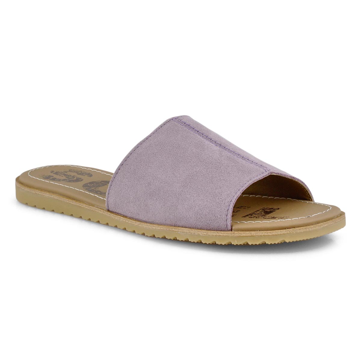 Lds Ella Block shale mauve slide sandal