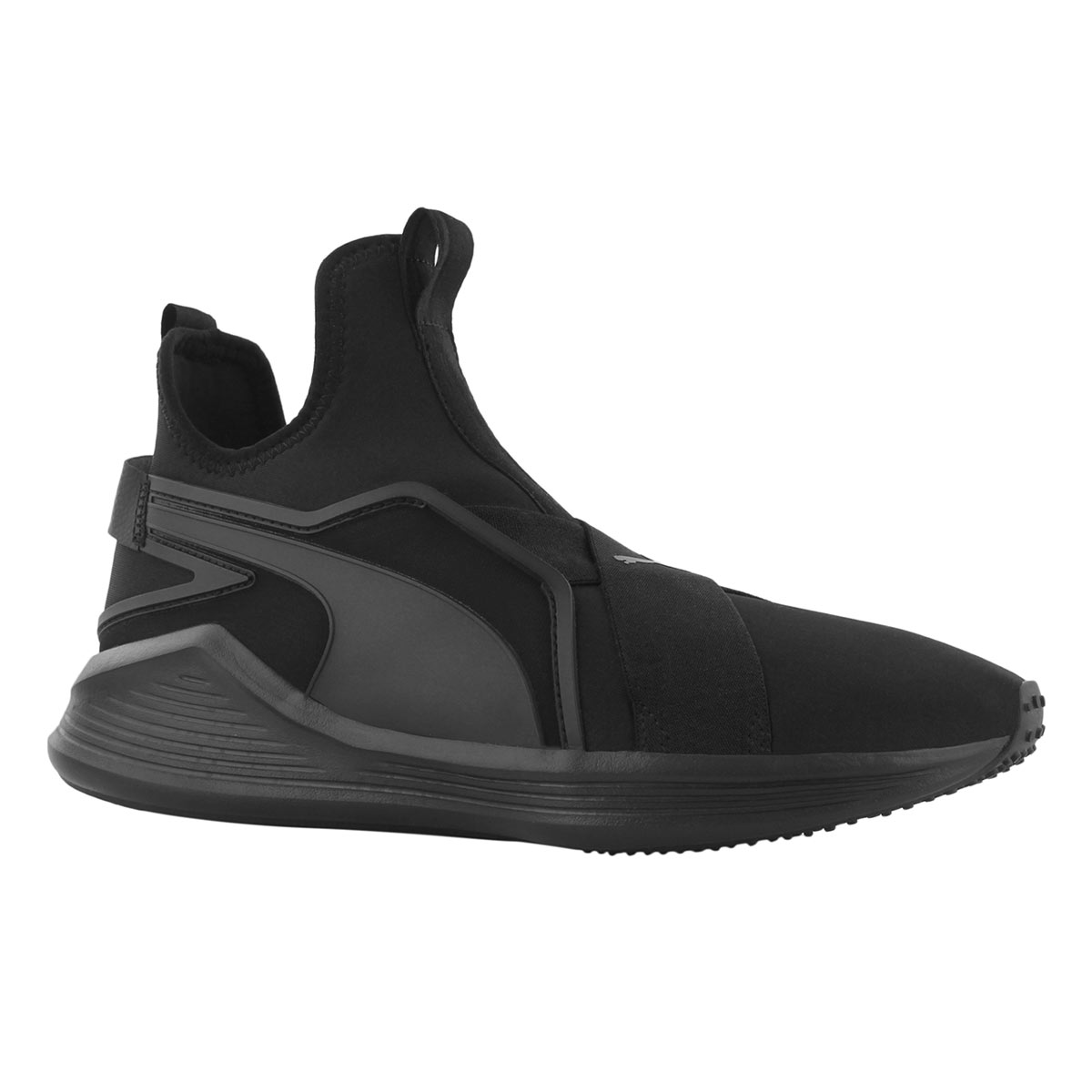 Lds Fierce Sleek blk/blk slip on sneaker