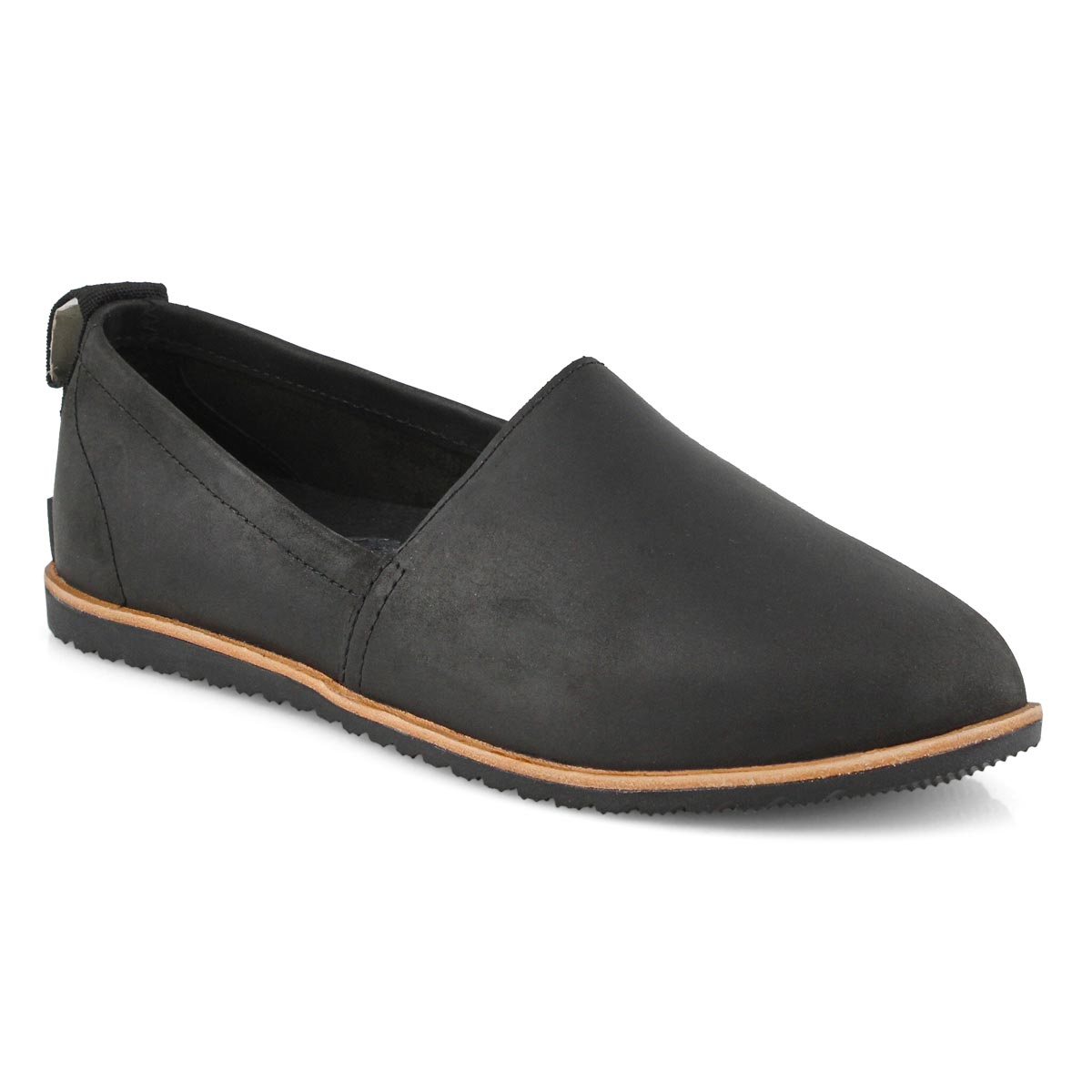 Lds Ella black casual slip on shoe