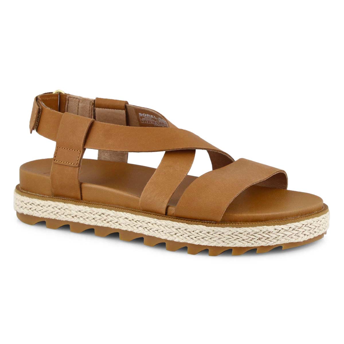 Lds RoamingCrissCrossJute cml brn sndl