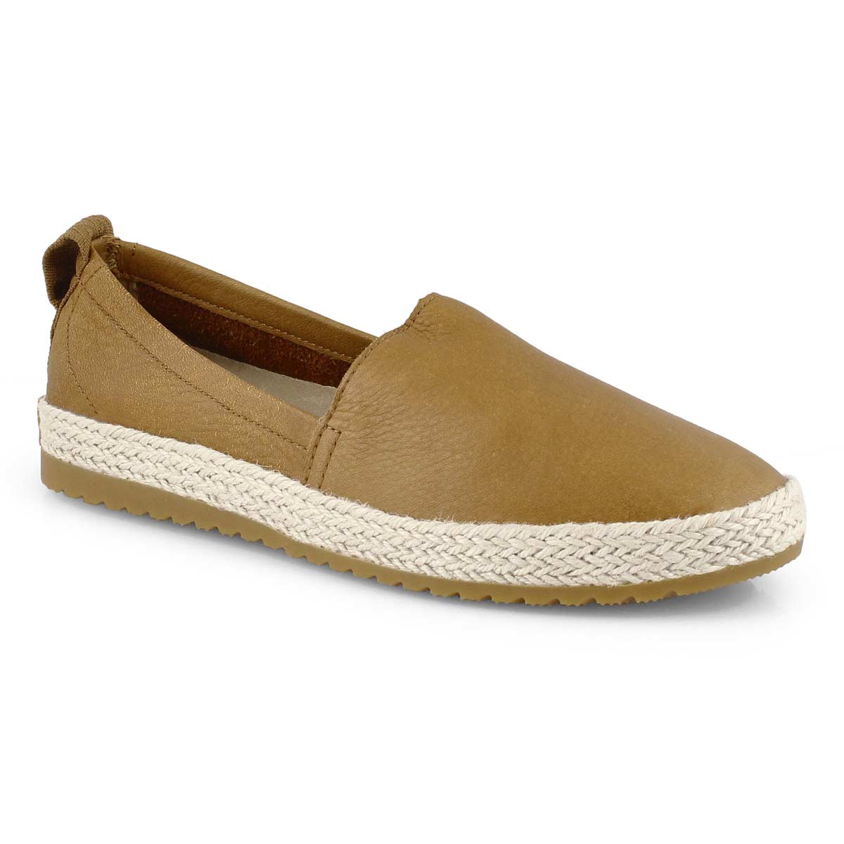 Lds Ella Jute camel brown casual slip on