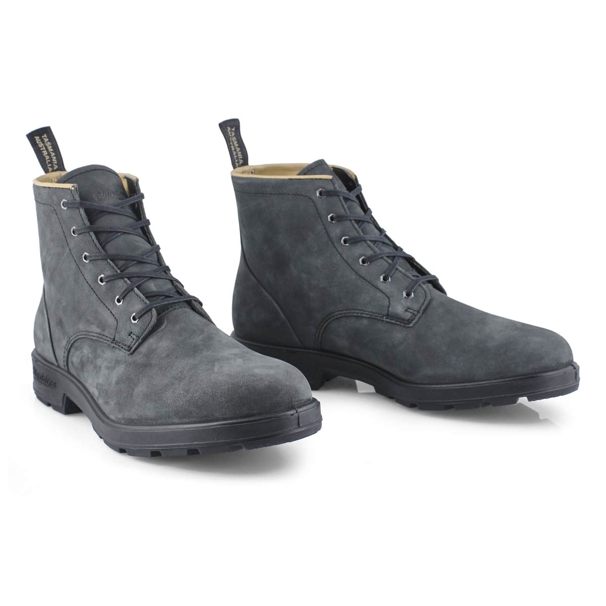 blundstone lace up rustic brown