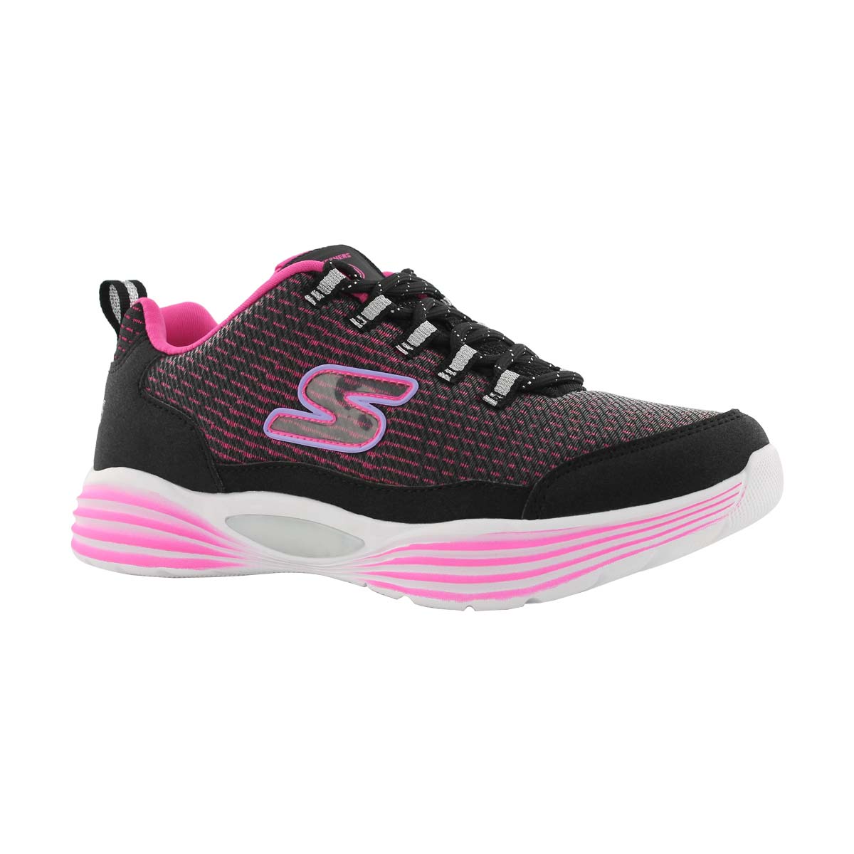 Grls TBA blk/pnk light up sneaker
