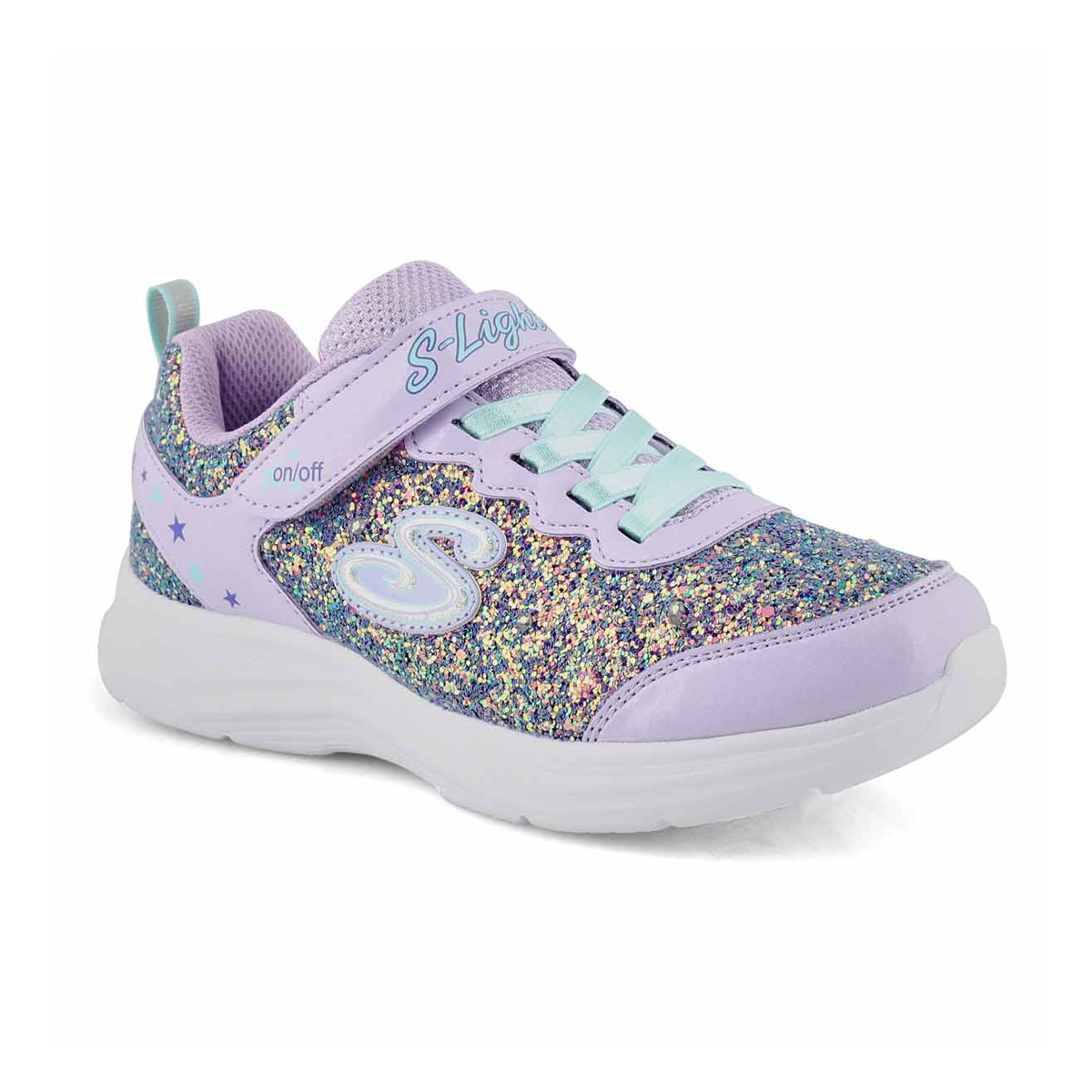 Grls Glimmer Kicks lavender sneaker
