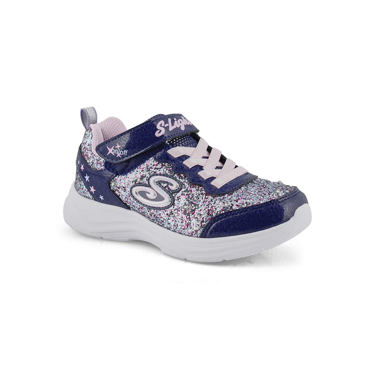 Grls Glimmer Kicks nvy/mlt sneaker