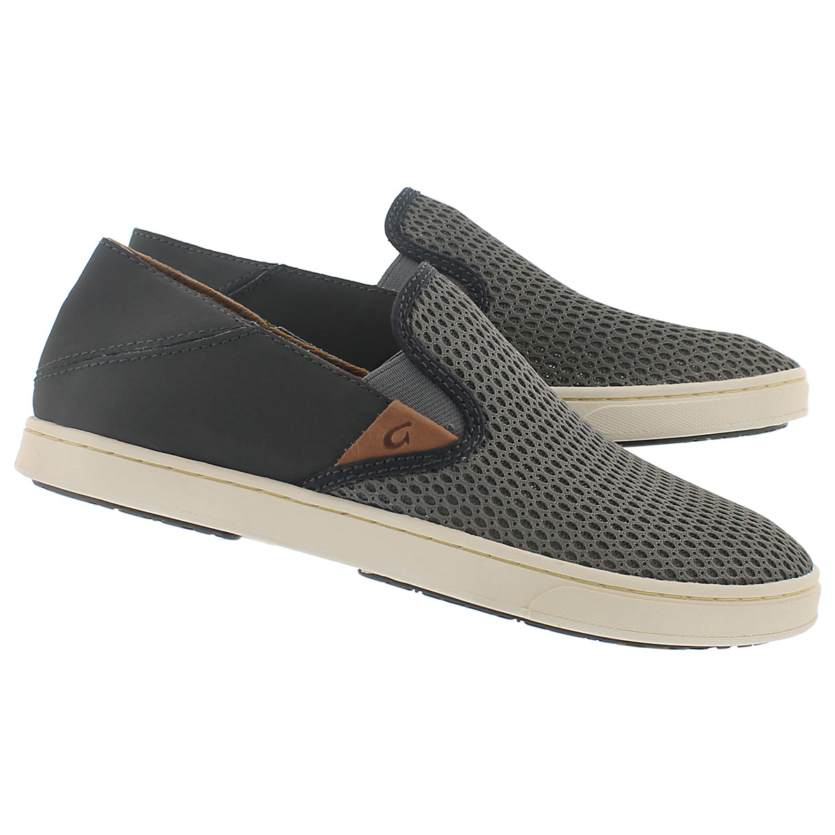 Lds Pehuea charcoal slip on casual shoe