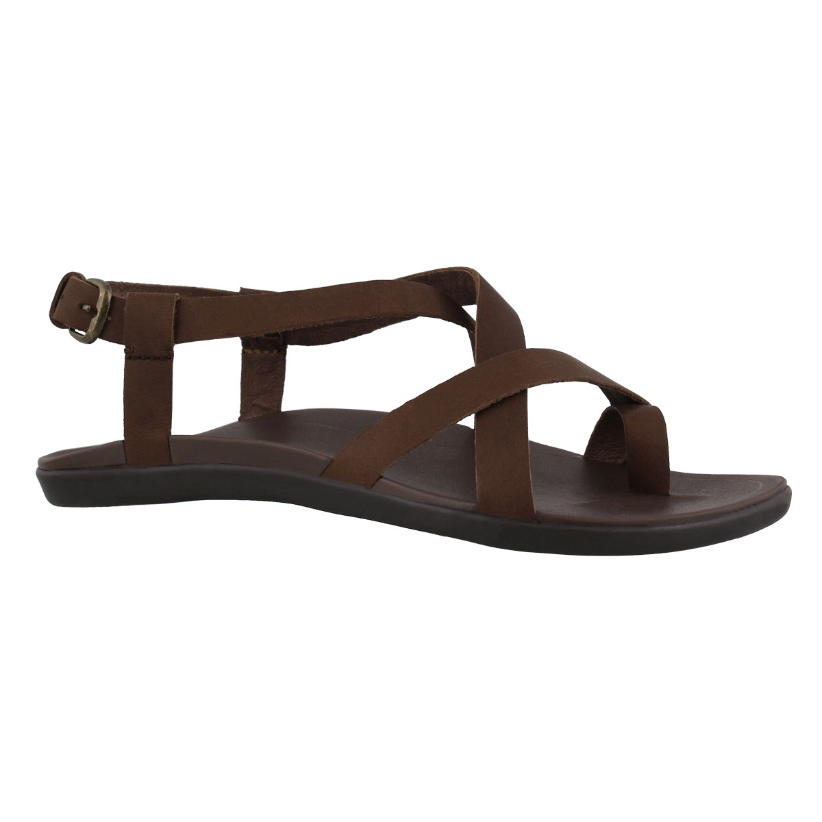 Women's UPENA coffee toe loop casual sandals