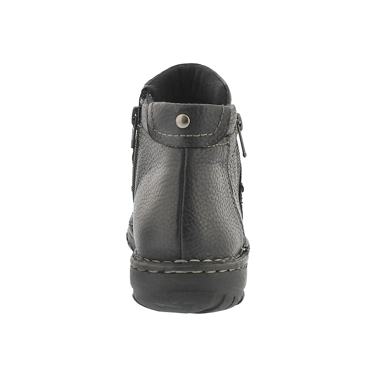 Lds Carson black leather ankle boot