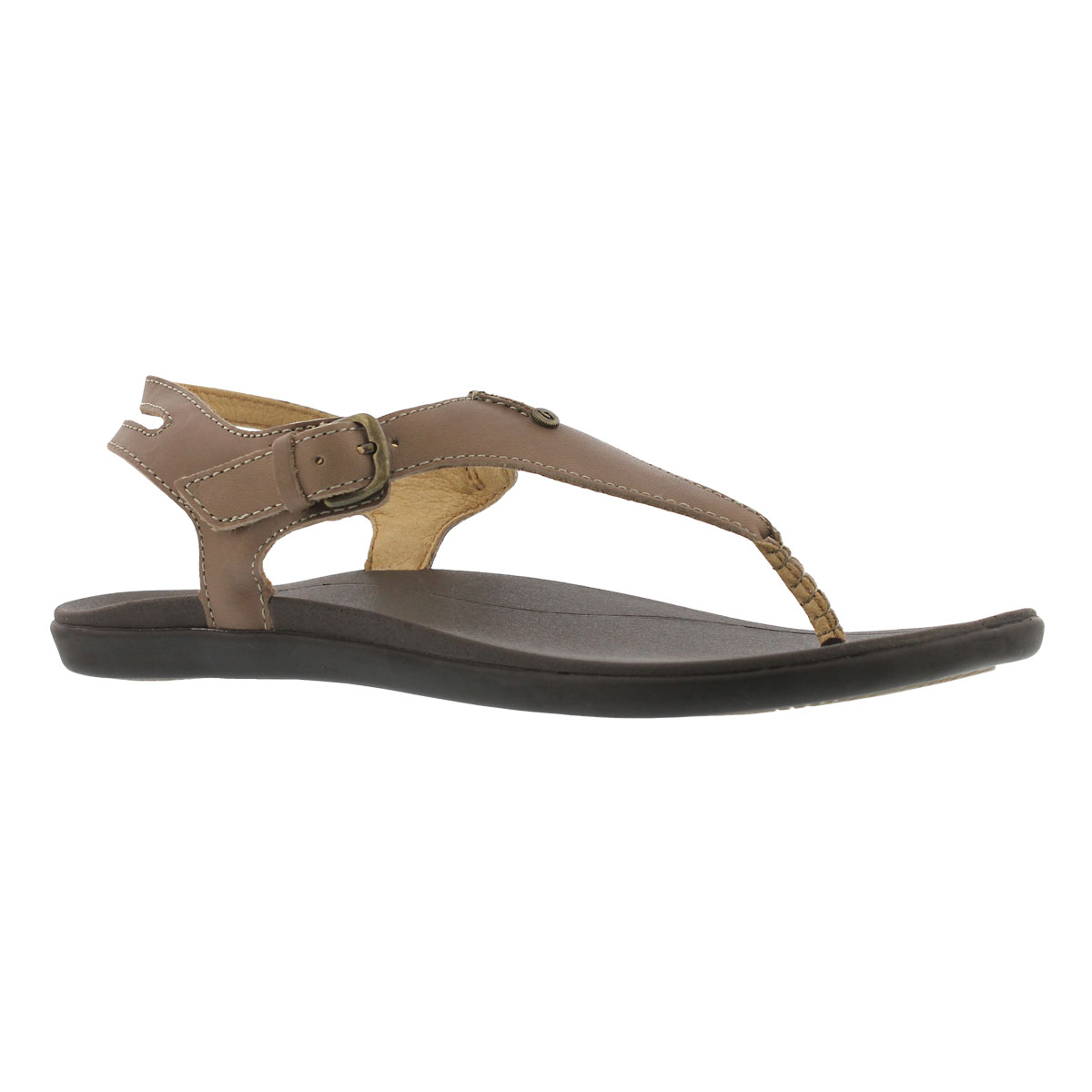 Women's EHEU clay/dk java thong sandals
