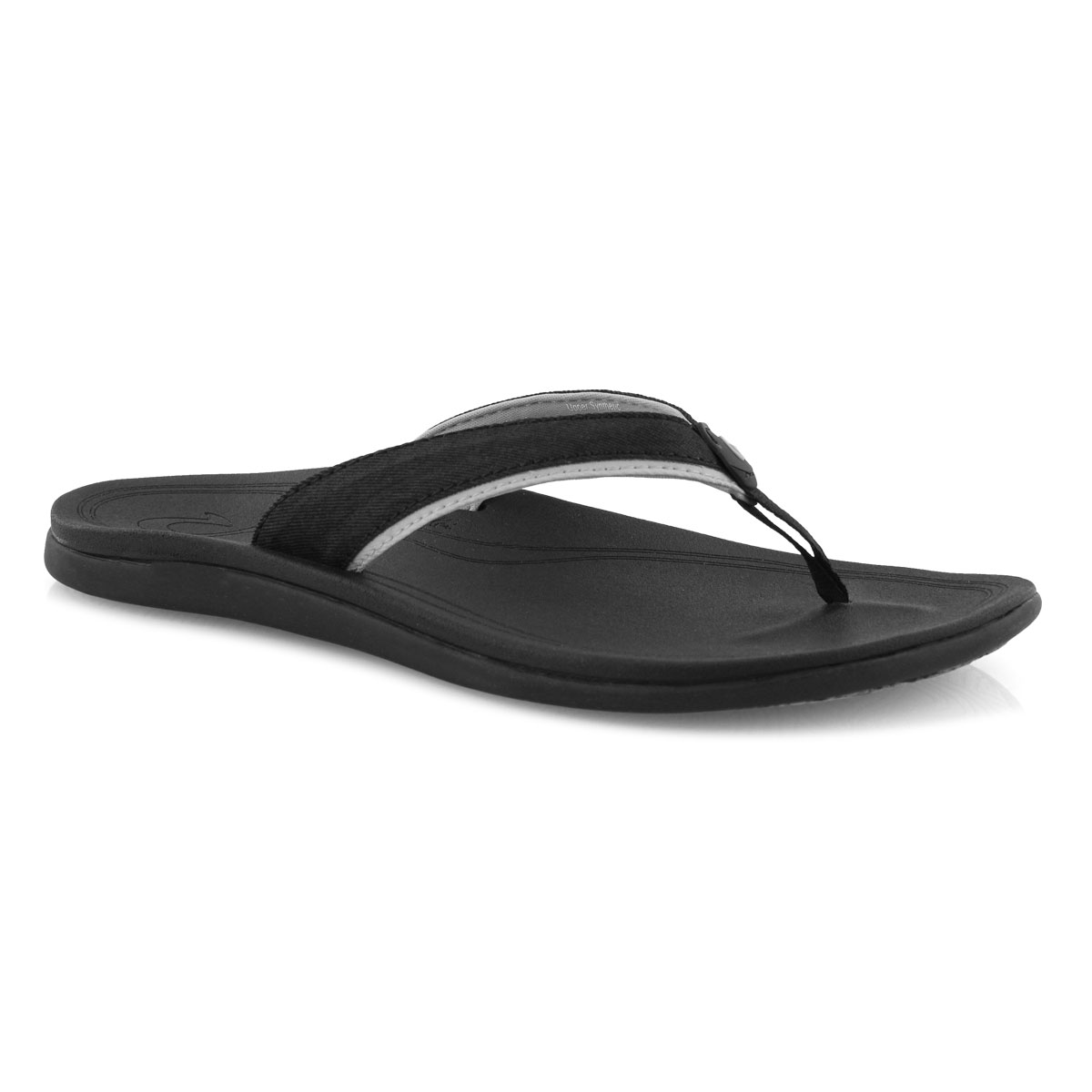 Lds Punua blk/blk thong sandal