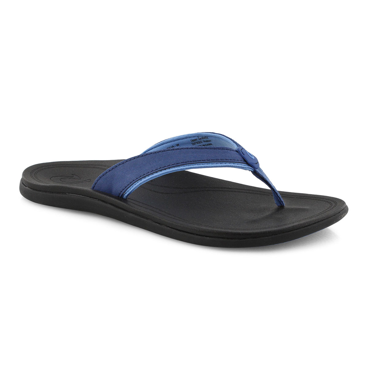 Lds Punua nvy/blk thong sandal